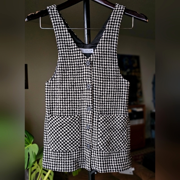 Zara Kids Houndstooth Vest Dress - Picture 1 of 5